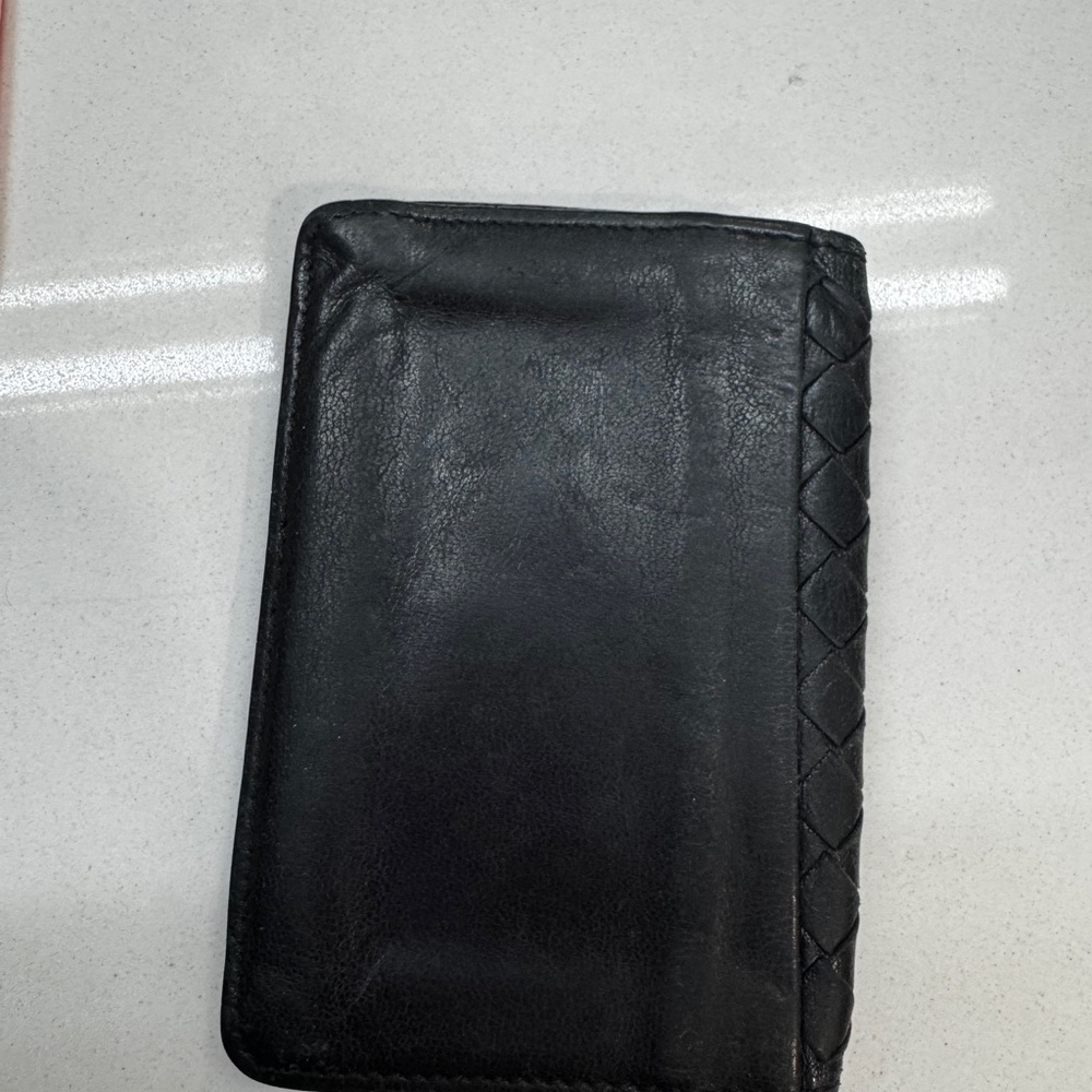 ✨ Bottega Veneta Intrecciato Black Compact Leather Wallet (Unisex) - Picture 8 of 9